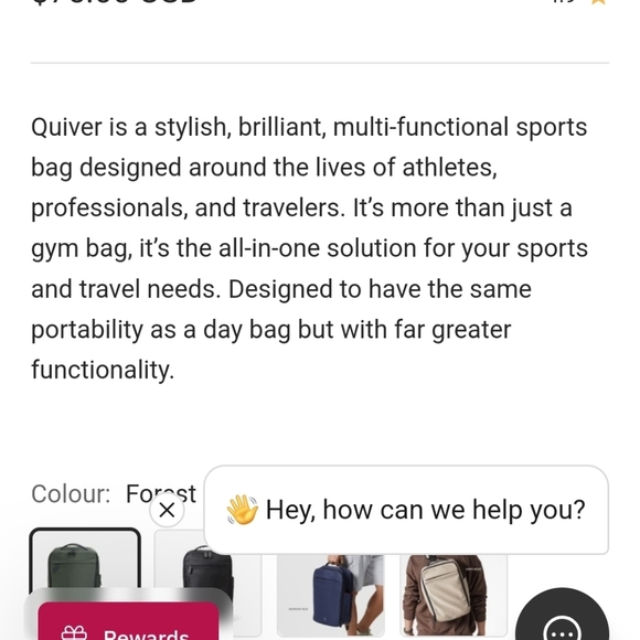 THE BOLD CO.-QUIVER 13L ESSENTIAL SPORT BAG IN BLACK - Picture 7 of 10